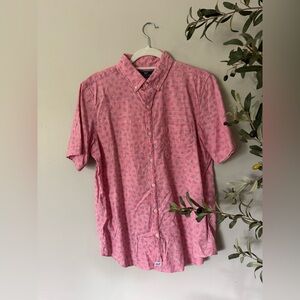 Vineyard Vines Pink Short Sleeve Button-Down Shirt